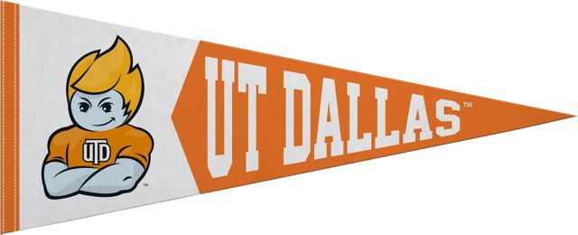 The University of Texas at Dallas 12x30 Comets Pennant: University