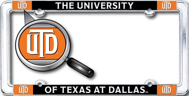 The University of Texas at Dallas Thin Dome License Plate Frame