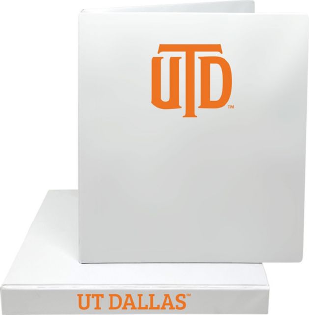 The University of Texas at Dallas 1'' Vinyl Binder