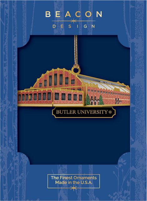 Butler University Brass 2D Ornament