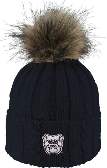 Butler University Bulldogs Women's Fur Pom Beanie