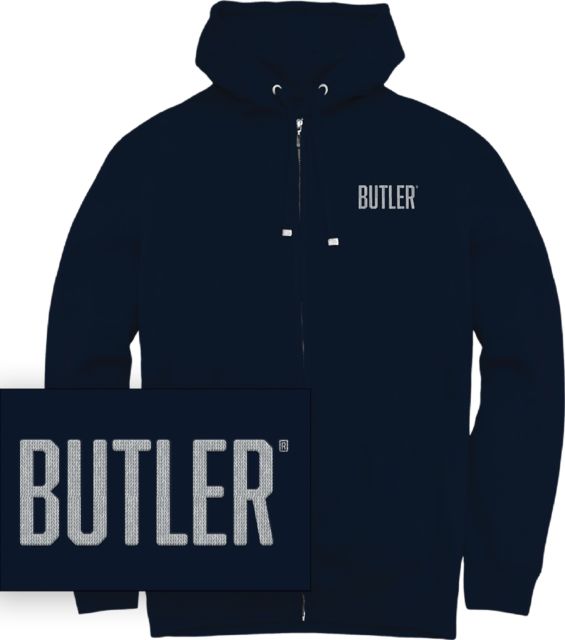 Butler University Chainstitch Full Zip Hooded Sweatshirt