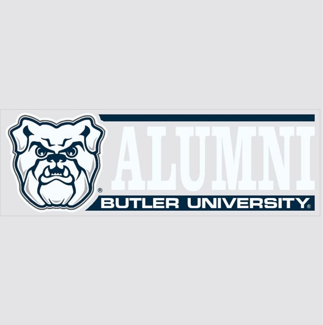 Butler University Alumni Bulldogs Cling Decal