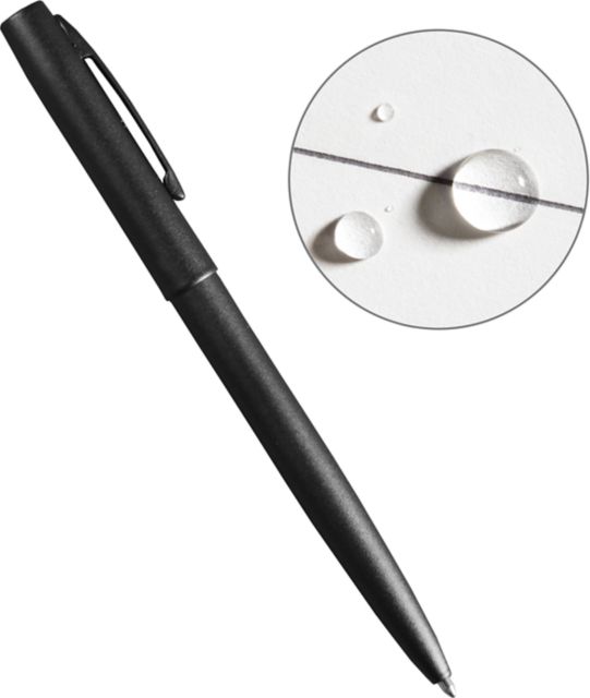 Black Metal Clicker Pen-Black Ink