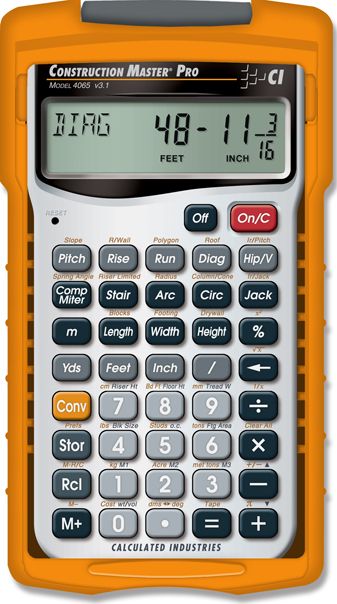 Construction Master Pro Calculator and Workbook Bundle