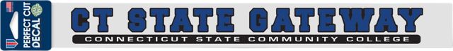 CT State Gateway 2'' x 17'' Perfect Cut Decal