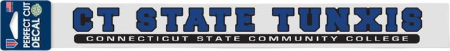 CT State Tunxis 2'' x 17'' Perfect Cut Decal