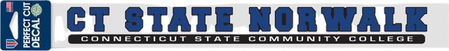 CT State Norwalk 2'' x 17'' Perfect Cut Decal