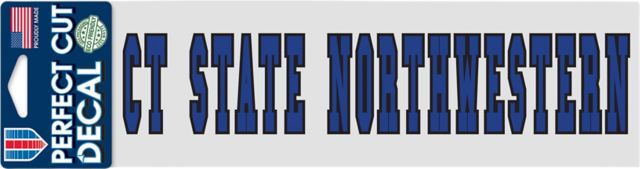 CT State Northwestern 3x10 Decal