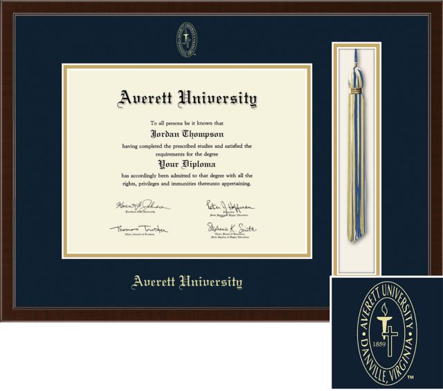 Church Hill Classics Tassel Diploma Frame. Bachelors, Masters. - ONLINE ONLY