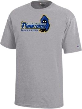 Delaware County Community College Champion Youth Short Sleeve Tee Phantoms Track and Field - ONLINE ONLY