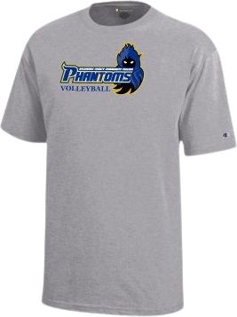 Delaware County Community College Champion Youth Short Sleeve Tee Phantoms Volleyball - ONLINE ONLY