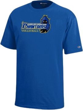 Delaware County Community College Champion Youth Short Sleeve Tee Phantoms Volleyball - ONLINE ONLY