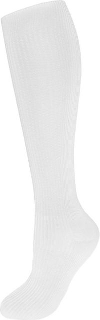 12IN STANDARD COMPRESSION SOCK-WHITE