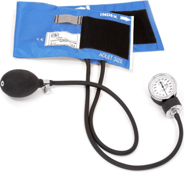 PREMIUM ADULT ANEROID SPHYGMOMANOMTER IN CLAMSHELL-CEIL BLUE