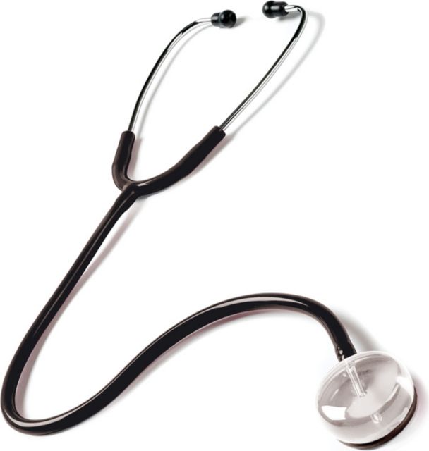 CLEAR SOUND STETHOSCOPE IN CLAMSHELL BLACK University of Cincinnati Medical