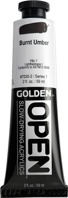 OPEN ACRYLIC BURNT UMBER 2OZ