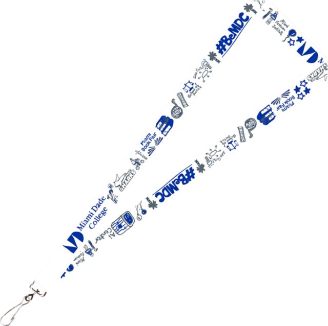Miami Dade College Julia Gash 3-4'' Satin Lanyard