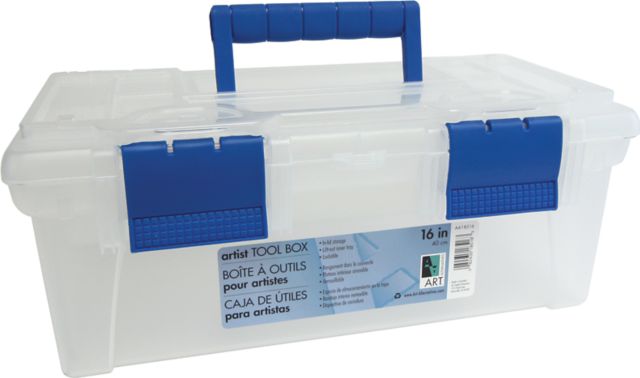 Clear plastic tool clearance box