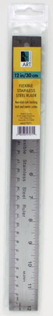 Ruler Stainless Steel Flex Cork 12In
