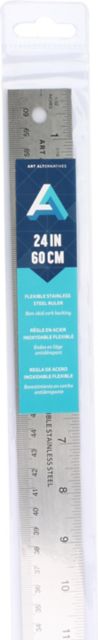 Ruler Stainless Steel Flex Cork 24In