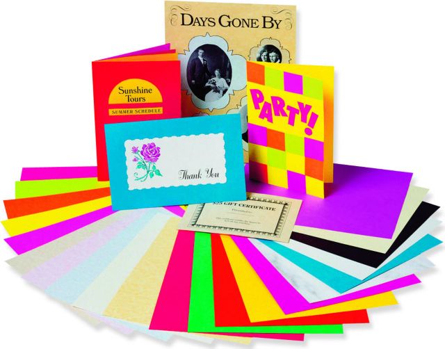 Cardstock Assorted Colors 8.5 x 11 100 Sheets