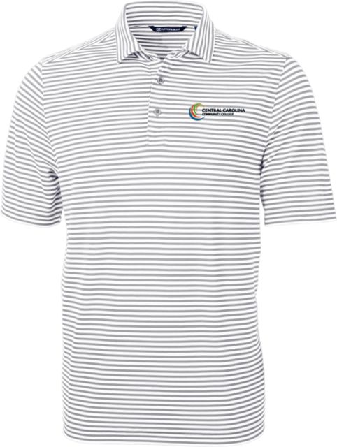 Central Carolina Community College Striped Eco Polo