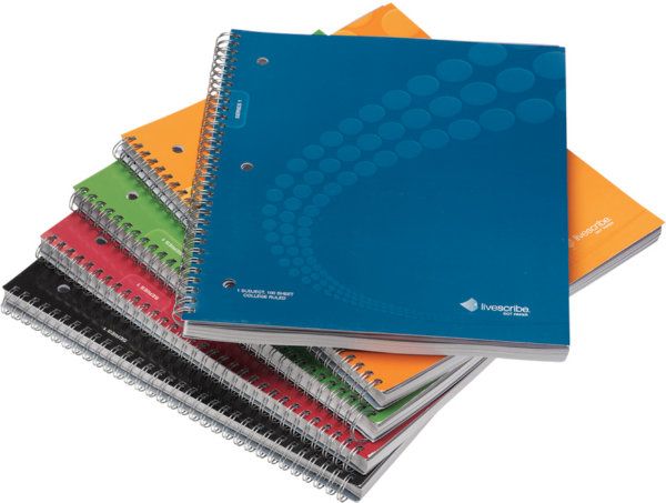 Letter 1-Subject Notebook, 4-Pack (#1-4) – Livescribe Inc. (US)