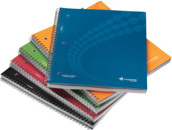 LIVESCRIBE NOTEBOOK 1-4 4PK