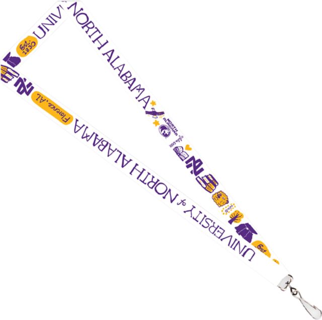 University of North Alabama Julia Gash 3-4'' Satin Lanyard