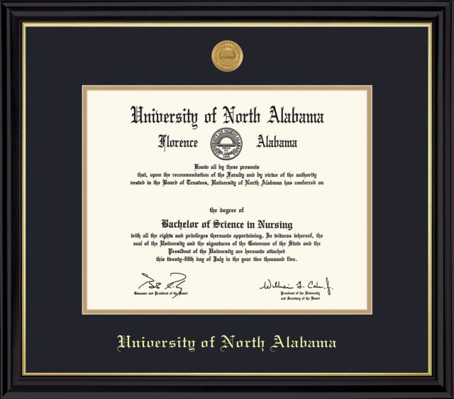 University of North Alabama Coronado Diploma Frame Pre-2014 Graduate ...