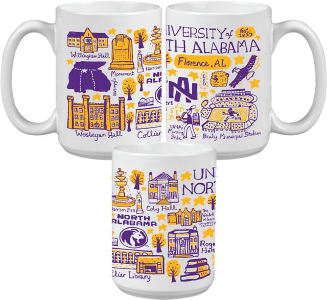 University of North Alabama Julia Gash 15 oz. Mug