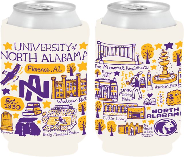 University of North Alabama Julia Gash Can Coozie