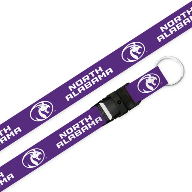 University of North Alabama Lions Lanyard with Buckle