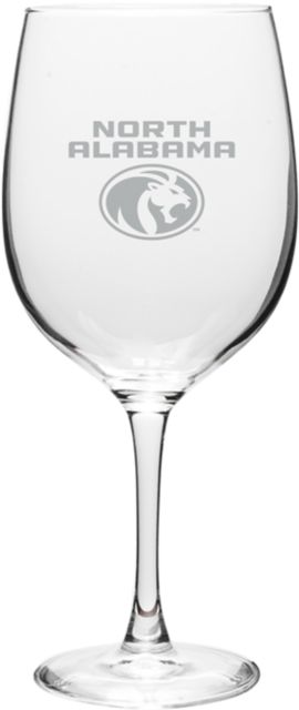 University of North Alabama Lions 19 oz. Wine Glass