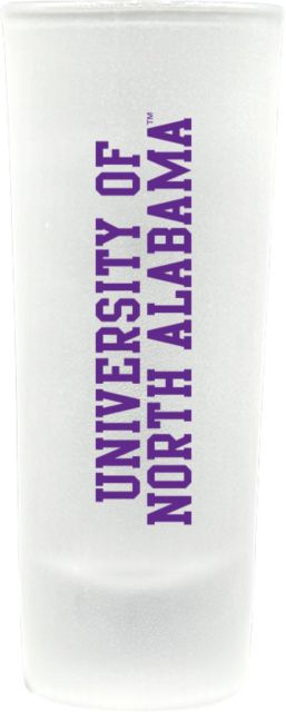 University of North Alabama Frosted Collector's Glass