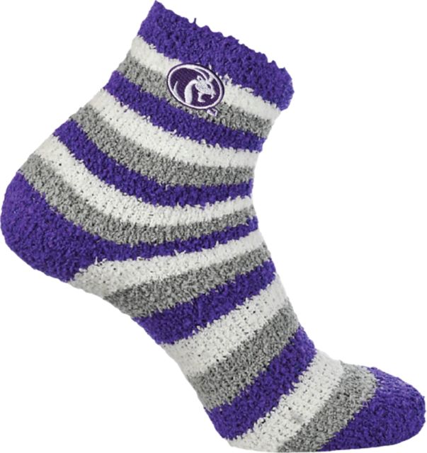 University of North Alabama Lions Striped Cozy Socks