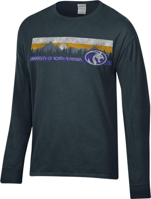 University of North Alabama Lions Mountains Comfort Wash Garment Dyed Long Sleeve T-Shirt