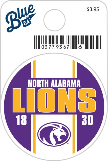 University of North Alabama Lions Mini Sticker
