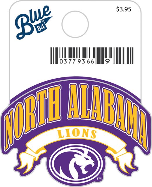 University of North Alabama Lions Mini Sticker