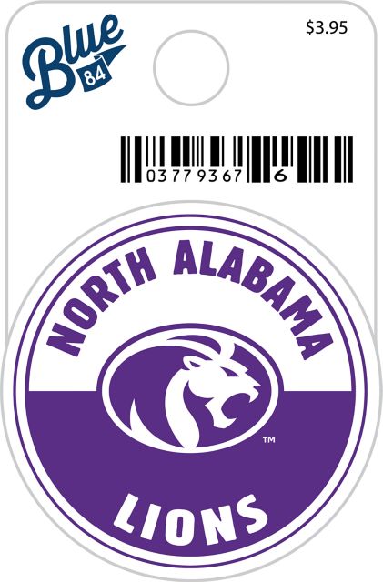University of North Alabama Lions Mini Sticker