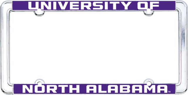 University of North Alabama Thin Dome License Plate Frame