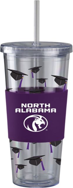 University of North Alabama Lions Acrylic Tumbler with Straw