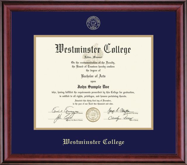 Westminster College 8.5'' x 11'' Classic Diploma Frame