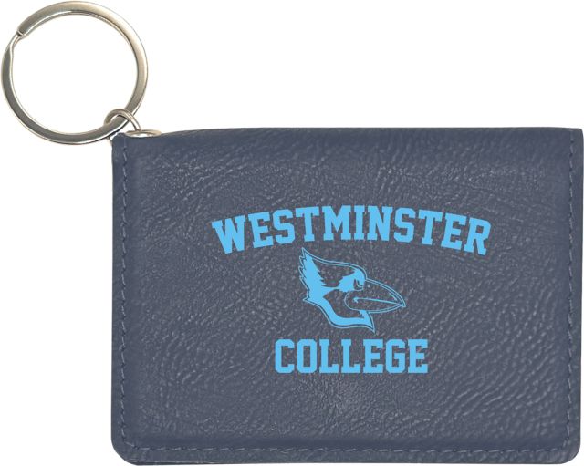 Westminster College Blue Jays Leather ID Holder