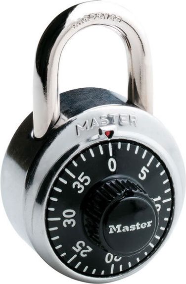 COMBO LOCK/INSTNL MSTRKEY BLK
