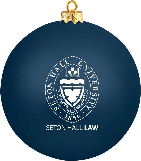 Seton Hall Law School Round Shatterproof Ornament