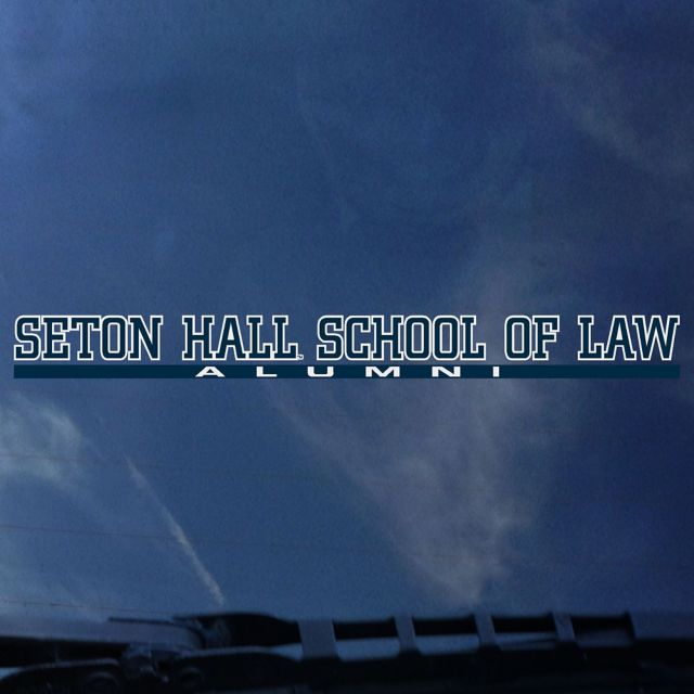 Seton Hall Law School Alumni Strip Decal