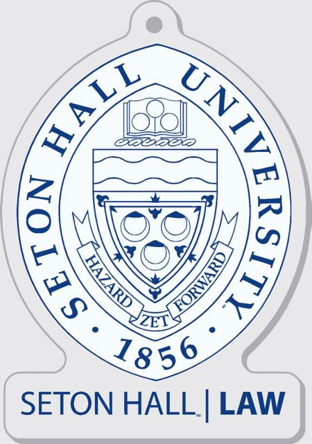 Seton Hall Law School 3'' x 4'' Etched Plexiglass Ornament