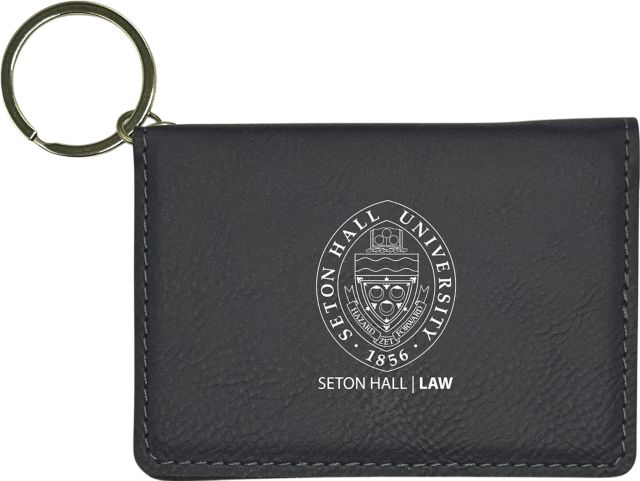 Seton Hall Law School Leather ID Holder